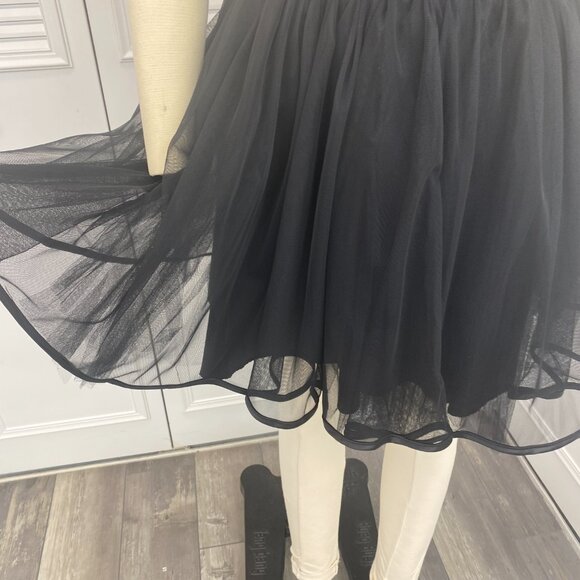 Dance Black Netted Full Skirt Sz M - Picture 4 of 11